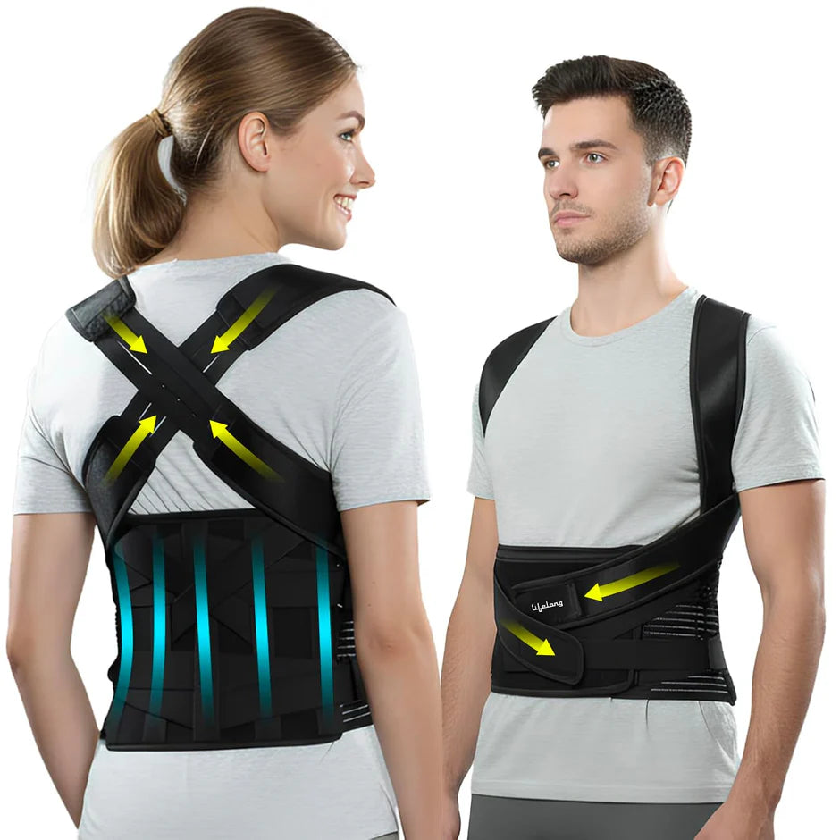 ADJUSTABLE POSTURE CORRECTOR BELT FOR BACK SUPPORT & PAIN RELIEF